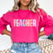 Teacher Sweatshirt Floral Graphic Crewneck Cute Teacher Pullover Cozy Classroom Outfit 2