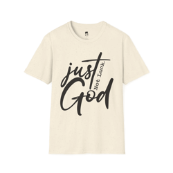 just god shirt minimalist christian faith tee simple religious statement shirt