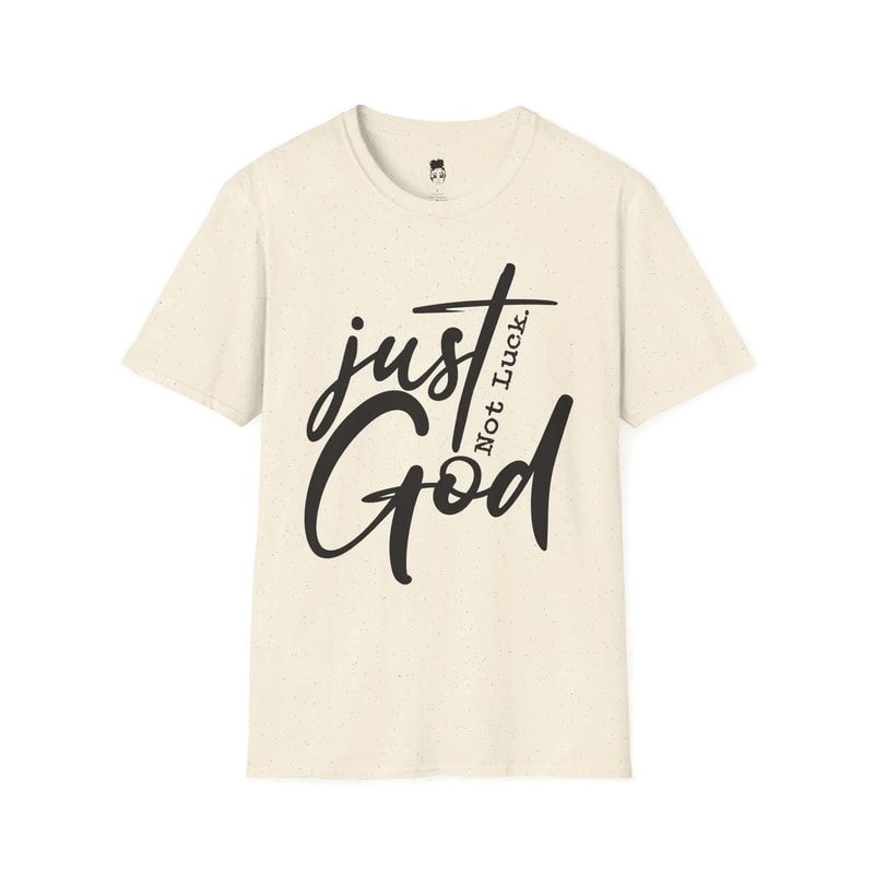 Just God Shirt Minimalist Christian Faith Tee Simple Religious Statement Shirt 0