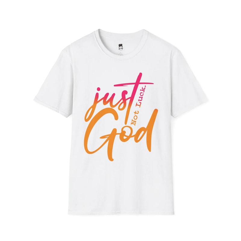 Just God Shirt Minimalist Christian Faith Tee Simple Religious Statement Shirt 1