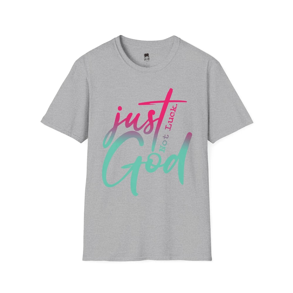 Just God Shirt Minimalist Christian Faith Tee Simple Religious Statement Shirt 3