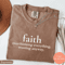Faith Christian Shirt Comfort Colors Minimalist Inspirational Bible Verse Tee 0