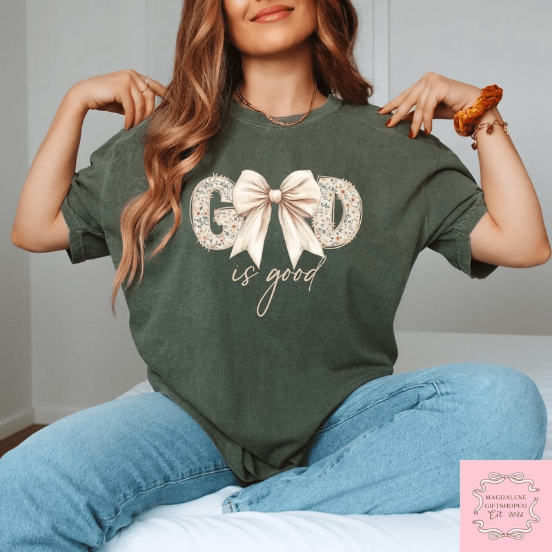 God Is Good All The Time Shirt Comfort Colors Christian Faith Tee Trendy Gift 1