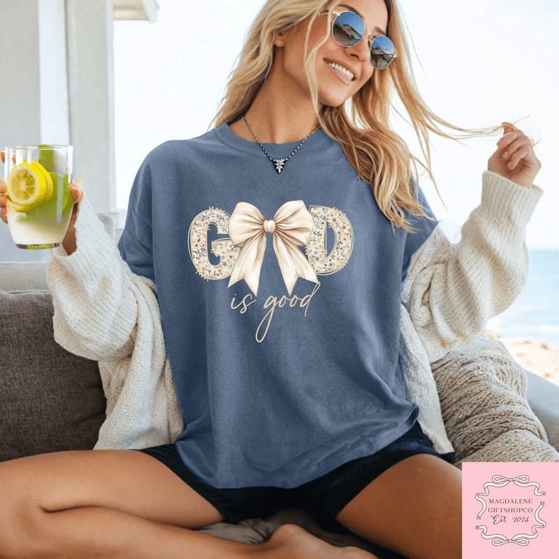 God Is Good All The Time Shirt Comfort Colors Christian Faith Tee Trendy Gift 2