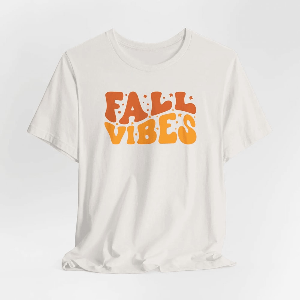 Fall Vibes Shirt Comfort Colors Autumn T Shirt Women Cozy Fall Graphic Tee 1