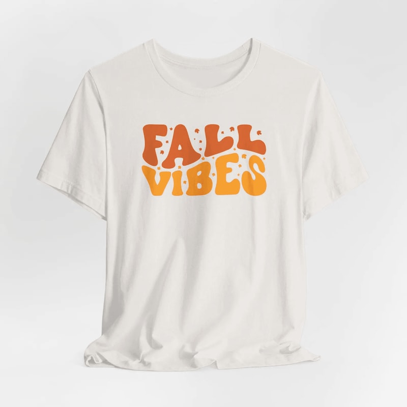 Fall Vibes Shirt Comfort Colors Autumn T Shirt Women Cozy Fall Graphic Tee 1