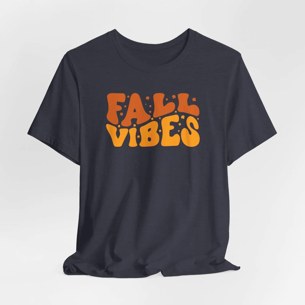 Fall Vibes Shirt Comfort Colors Autumn T Shirt Women Cozy Fall Graphic Tee 2