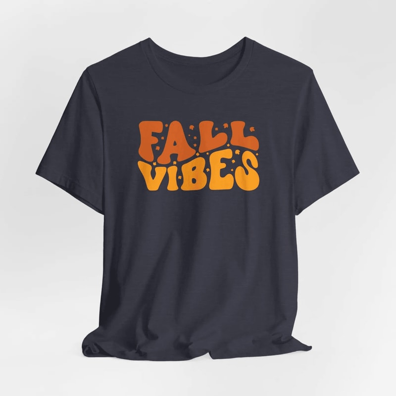 Fall Vibes Shirt Comfort Colors Autumn T Shirt Women Cozy Fall Graphic Tee 2