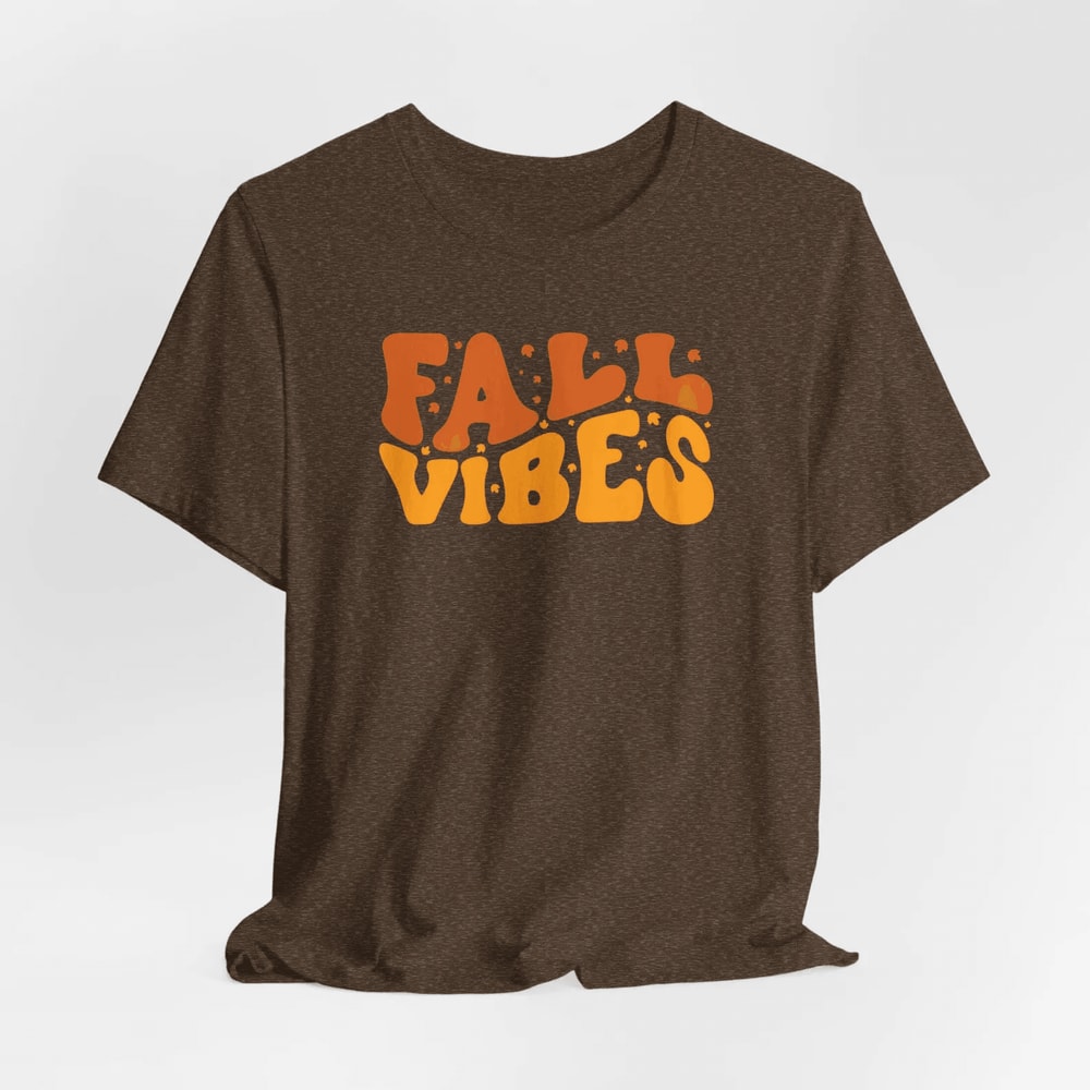 Fall Vibes Shirt Comfort Colors Autumn T Shirt Women Cozy Fall Graphic Tee 3
