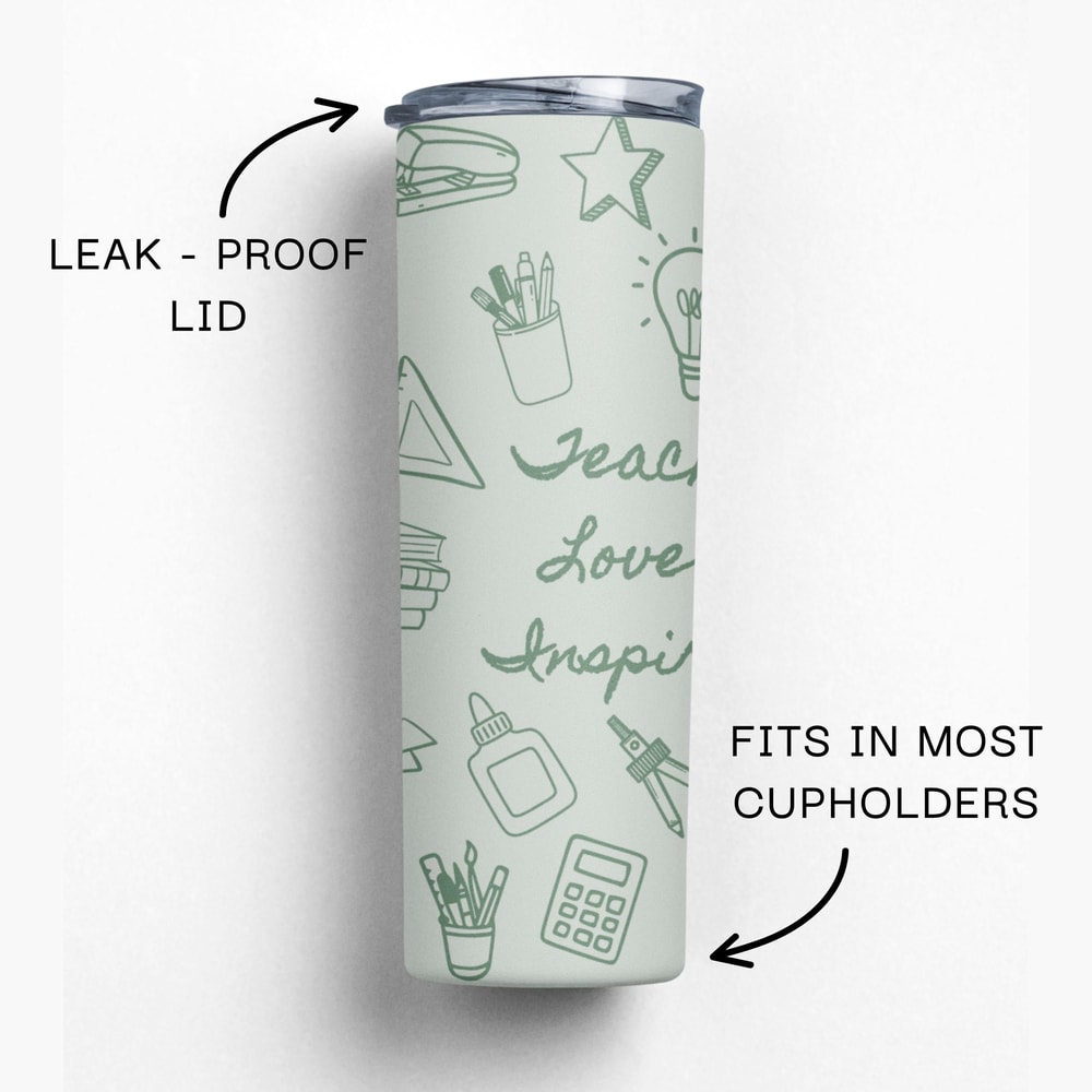 Custom Teacher Tumbler Personalized Name Cup Insulated Travel Mug Cute Teacher Gift 5