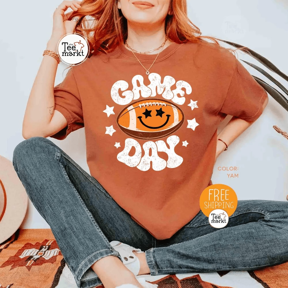 Football Game Day Shirt Comfort Colors Tee Football Mama Fall Season Shirt 4