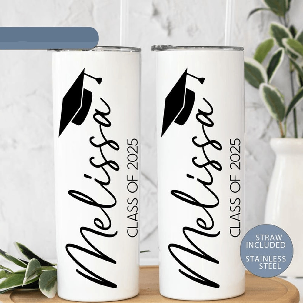 Class Of 2026 Tumbler Personalized Name Cup Graduate Gift Insulated Travel Mug 0
