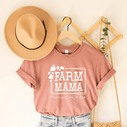 farm mama raising cows and kids shirt cute farm life tee country mom gift