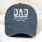 Dad Hat Personalized Kids Names Cap Custom Father Gift Minimalist Embroidered Baseball Hat 0