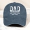 Dad Hat Personalized Kids Names Cap Custom Father Gift Minimalist Embroidered Baseball Hat 2