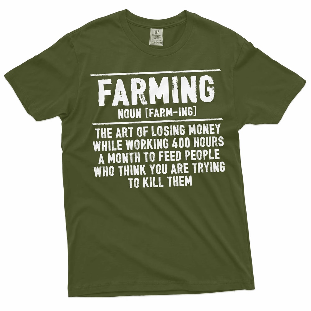 Funny Farming Definition Shirt Farmer T Shirt Men Farm Life Gift Tee 0