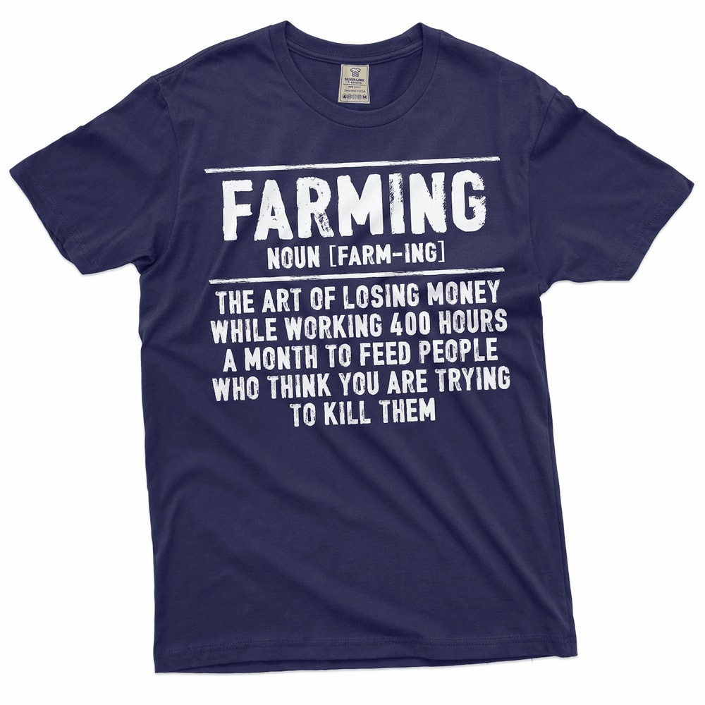 Funny Farming Definition Shirt Farmer T Shirt Men Farm Life Gift Tee 3