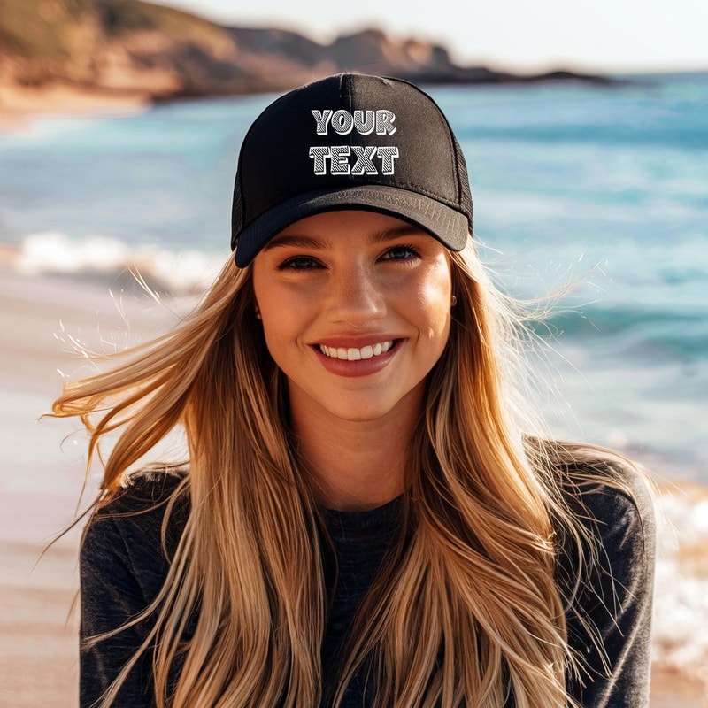 Custom Trucker Hat Personalized Logo Cap Your Design Here Snapback Mesh Hat 1