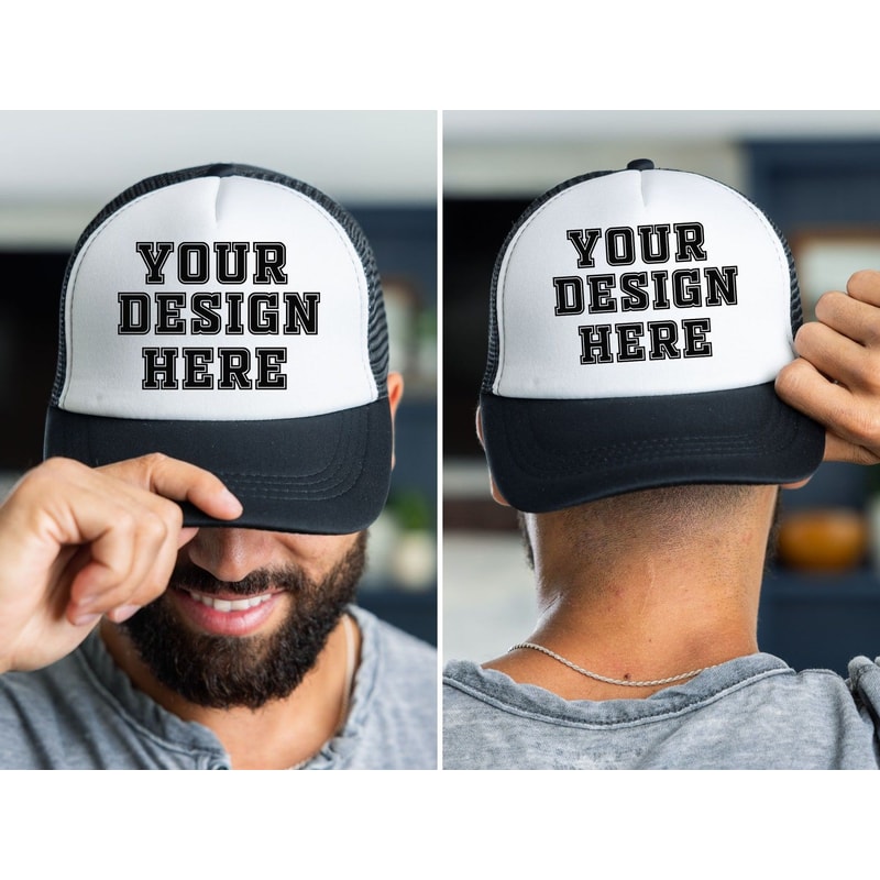 Custom Trucker Hat Personalized Logo Cap Your Design Here Snapback Mesh Hat 2