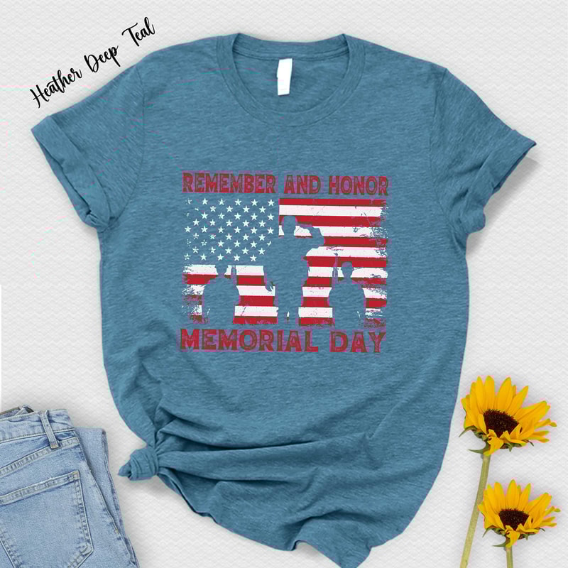 Memorial Day Dad Shirt Distressed Flag Graphic Tee Patriotic Father TShirt USA Dad Top 1