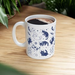 cat lover mug cute cat coffee cup aesthetic animal mug gift for cat lovers