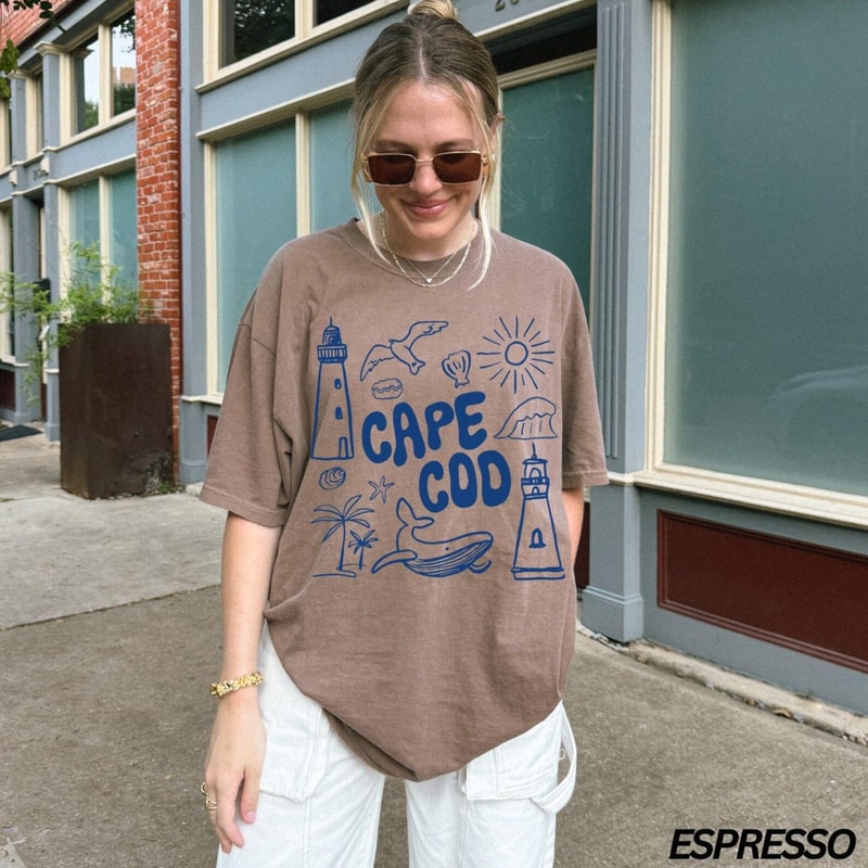 Cape Cod Shirt Cape Cod Tshirt Fisherman Aesthetic Shirt Massachusetts Shirt Travel Shirt Vacation 2