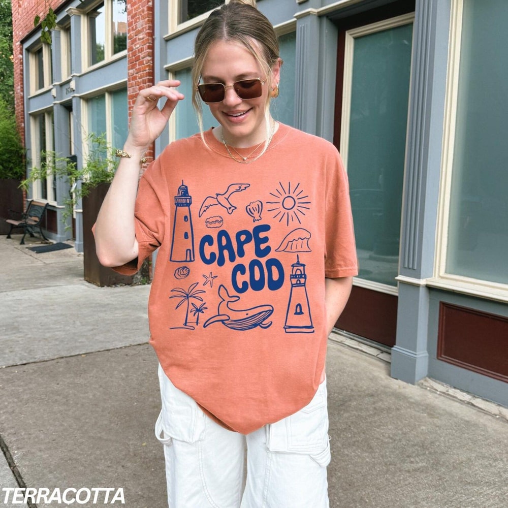 Cape Cod Shirt Cape Cod Tshirt Fisherman Aesthetic Shirt Massachusetts Shirt Travel Shirt Vacation 5