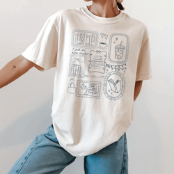 comfort colors book lover shirt vintage bookish tee cozy reading cottagecore shirt