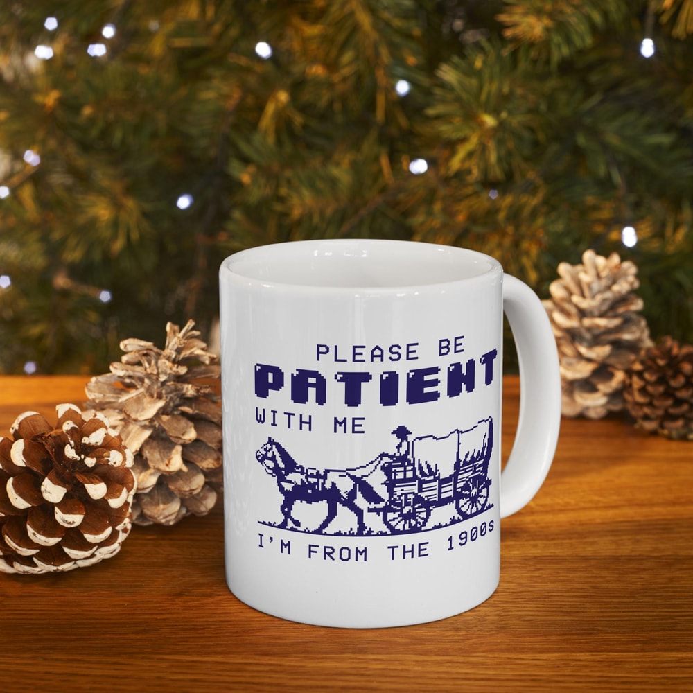 Please Be Patient With Me Mug Funny Retro Gamer Coffee Cup Vintage Humor Gift 5