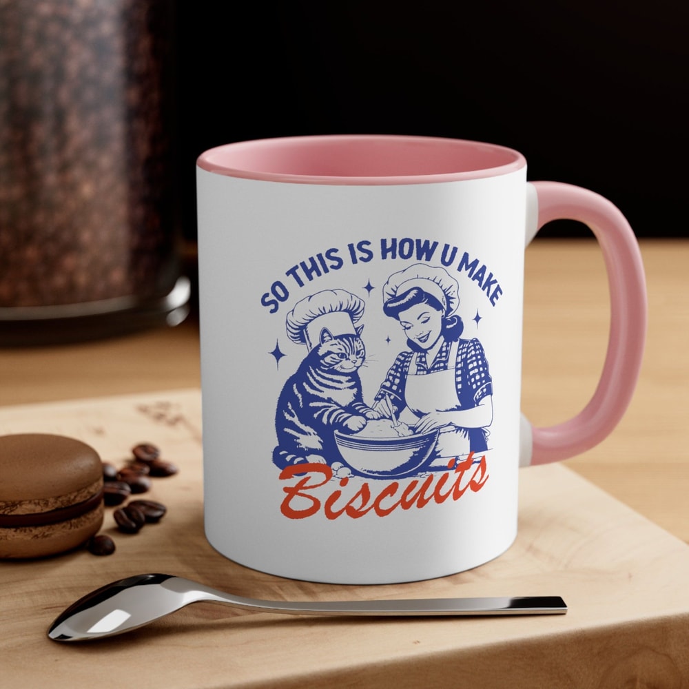 So This Is How I Make Biscuits Mug Funny Baking Coffee Cup Retro Kitchen Humor Gift 0