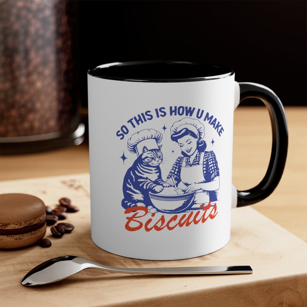 So This Is How I Make Biscuits Mug Funny Baking Coffee Cup Retro Kitchen Humor Gift 3