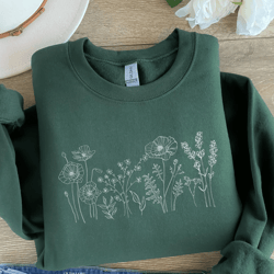 wildflower botanical shirt nature lover floral tee cute plant lover gift for mom