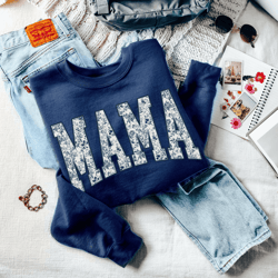 floral mama sweatshirt cute mom crewneck cozy mothers day gift for new moms