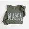 Floral Mama Sweatshirt Cute Mom Crewneck Cozy Mothers Day Gift For New Moms 3