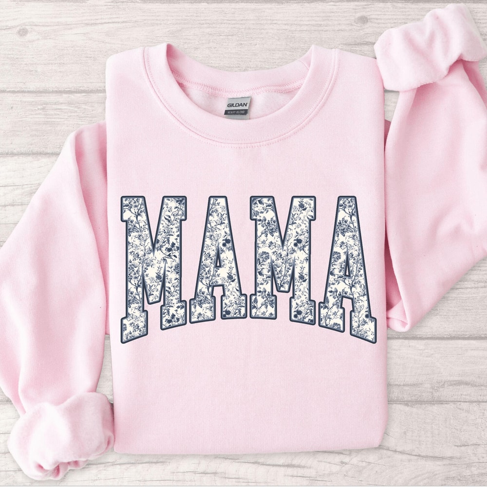 Floral Mama Sweatshirt Cute Mom Crewneck Cozy Mothers Day Gift For New Moms 5