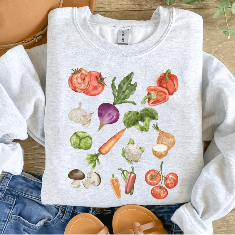 Cottagecore Vegetable Shirt Vintage Garden Tee Plant Lover Canning Season Gift 1
