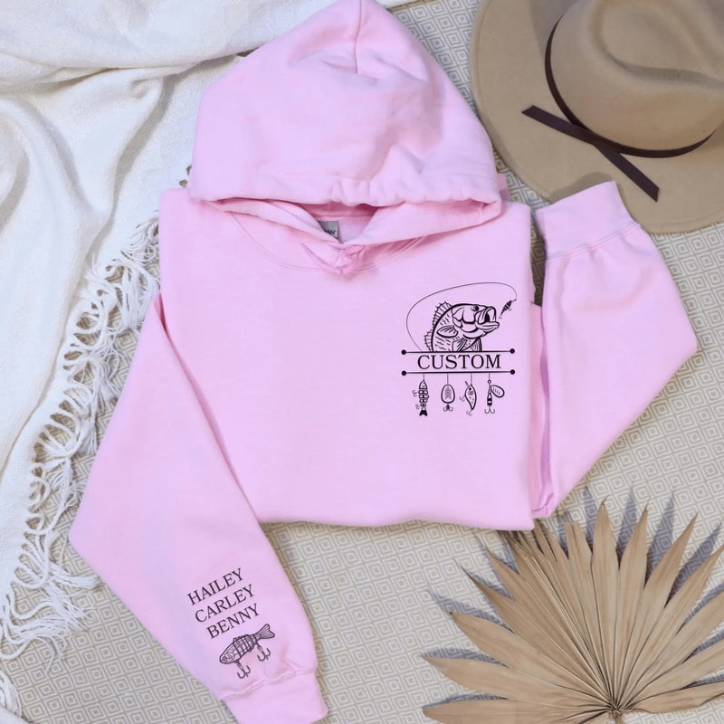 Custom Fishing Hoodie Personalized Dad Fishing Sweatshirt Fathers Day Gift For Fisherman 7