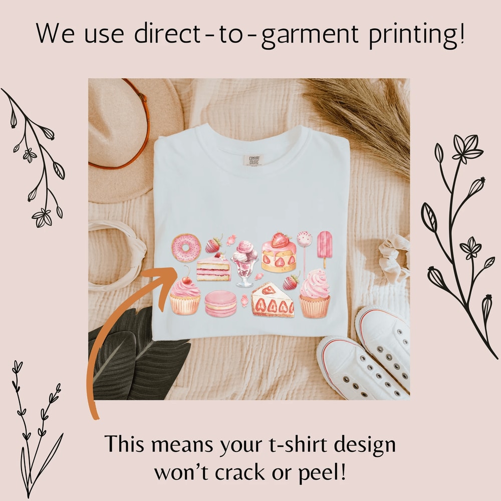 Girly Pink Cake Shirt Y2K Aesthetic Tee Cute Baking Lover Gift For Her 3