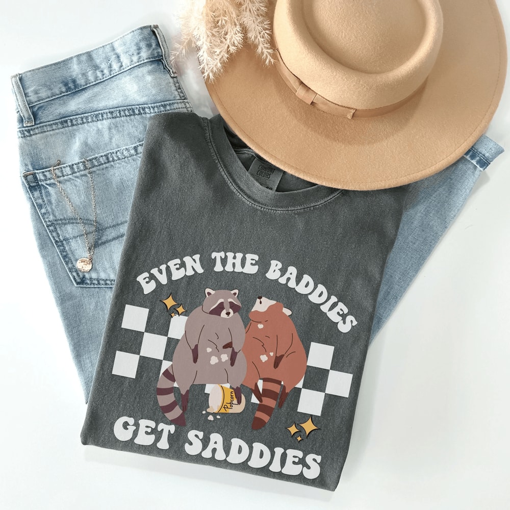 Funny Raccoon Meme Shirt Vintage Y2K Sweatshirt Mental Health Humor Graphic Tee 0