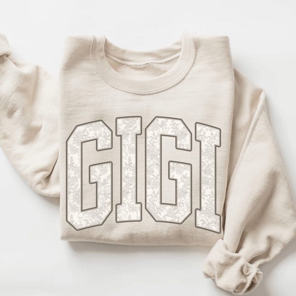 Floral Gigi Sweatshirt Cozy Grandma Crewneck Pregnancy Announcement Gift Gigi Gift 1