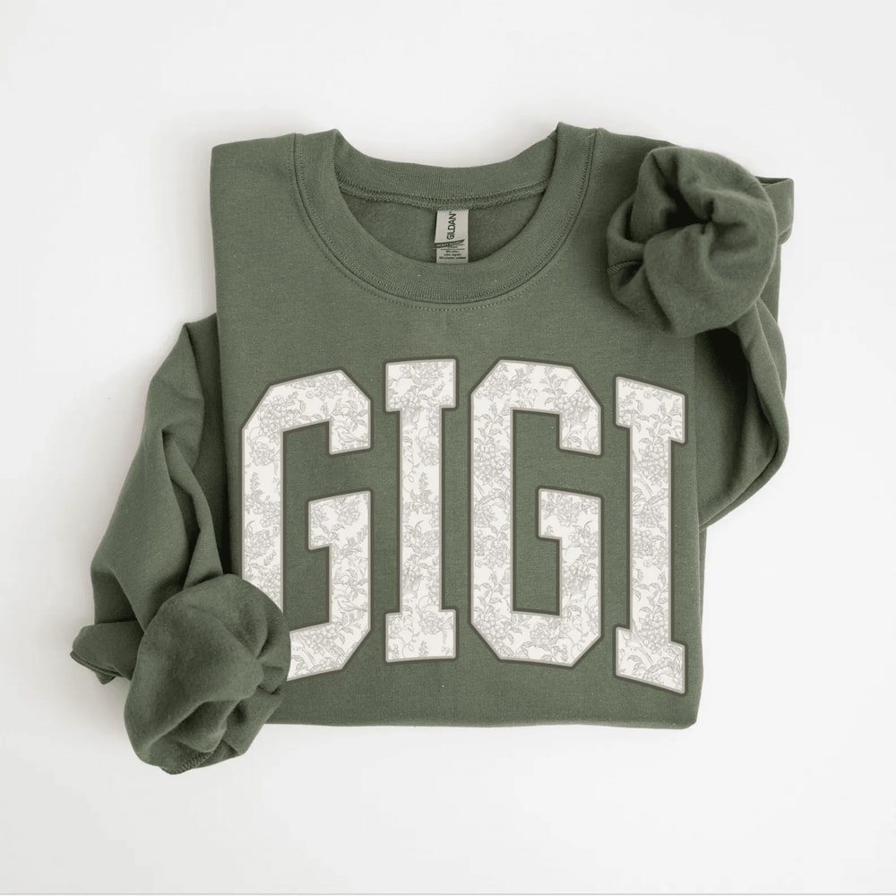 Floral Gigi Sweatshirt Cozy Grandma Crewneck Pregnancy Announcement Gift Gigi Gift 2