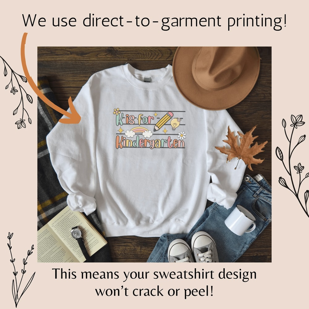 Kindergarten Teacher Sweatshirt Cute Teach Crewneck Back To School Teacher Gift 2