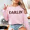 Darlin Sweatshirt Western Cowgirl Pullover Cute Country Graphic Crewneck Cozy Womens Top 1