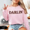 Darlin Sweatshirt Western Cowgirl Pullover Cute Country Graphic Crewneck Cozy Womens Top 1