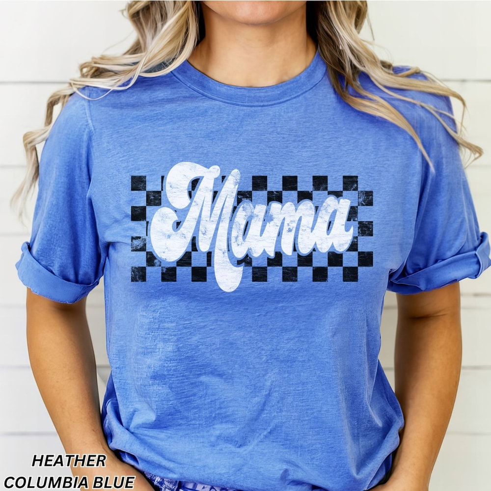 Checkered Mama Shirt Retro Mama Shirt Mothers Day Gift Mom Life Shirt Motherhood Shirt Cute Mom Shi 2