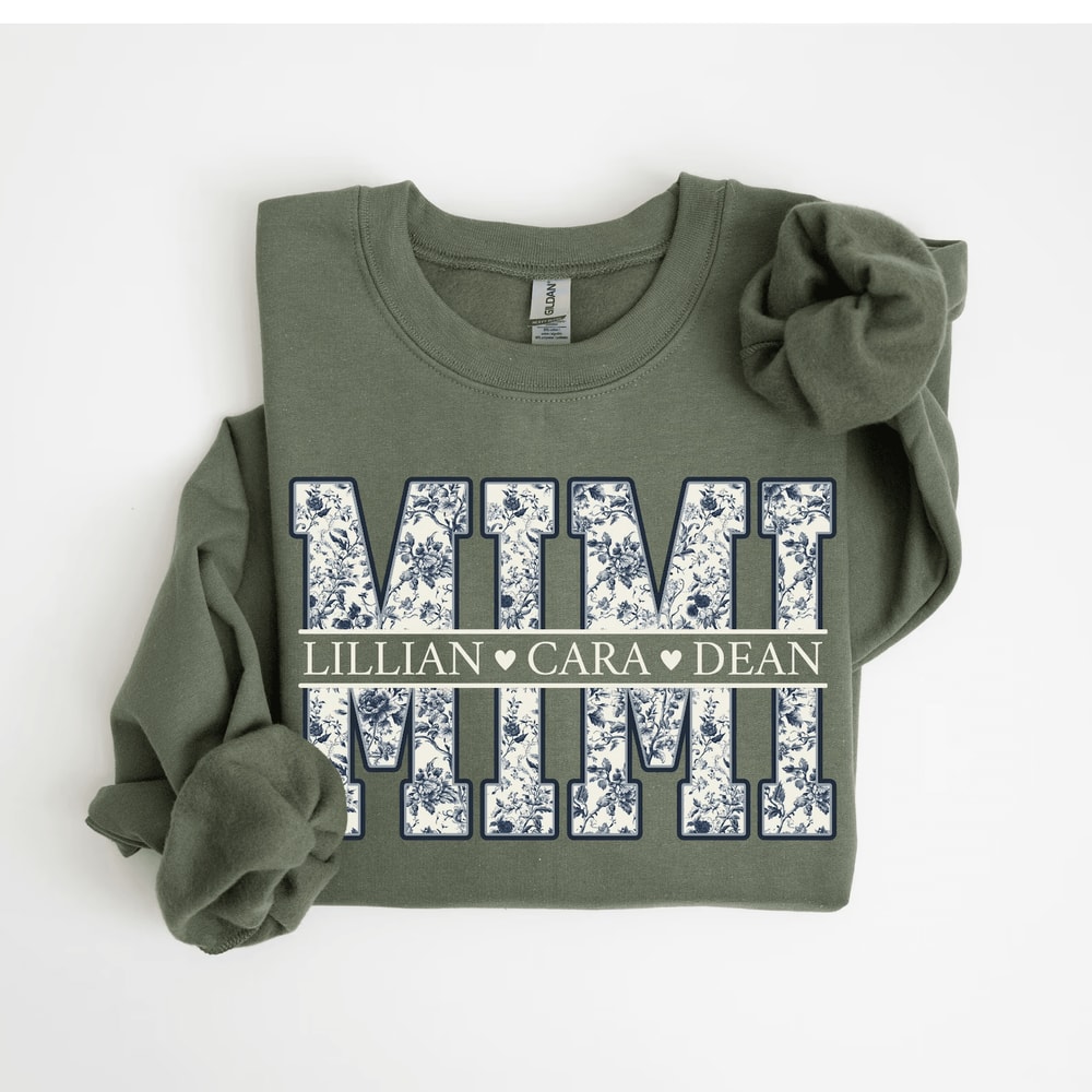 Personalized Mimi Sweatshirt Floral Mimi Crewneck Mothers Day Gift 2