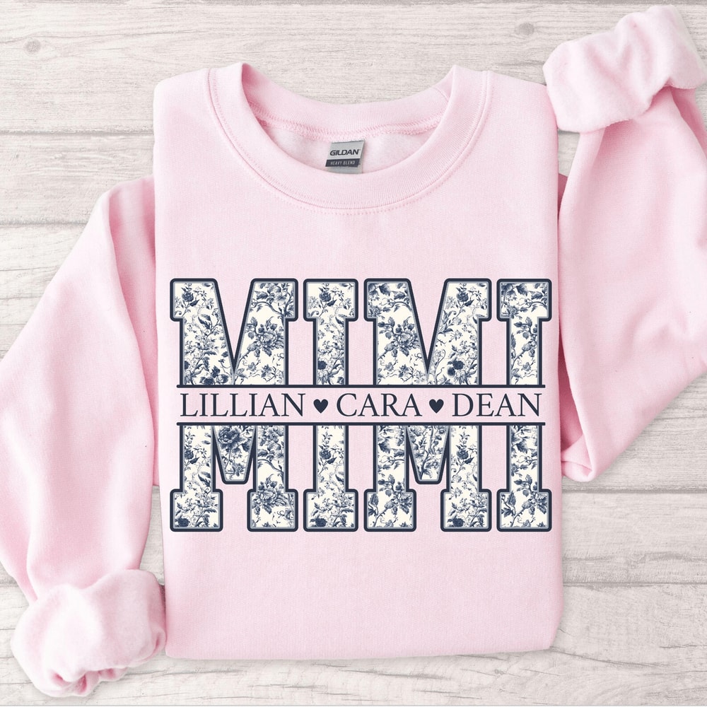 Personalized Mimi Sweatshirt Floral Mimi Crewneck Mothers Day Gift 5
