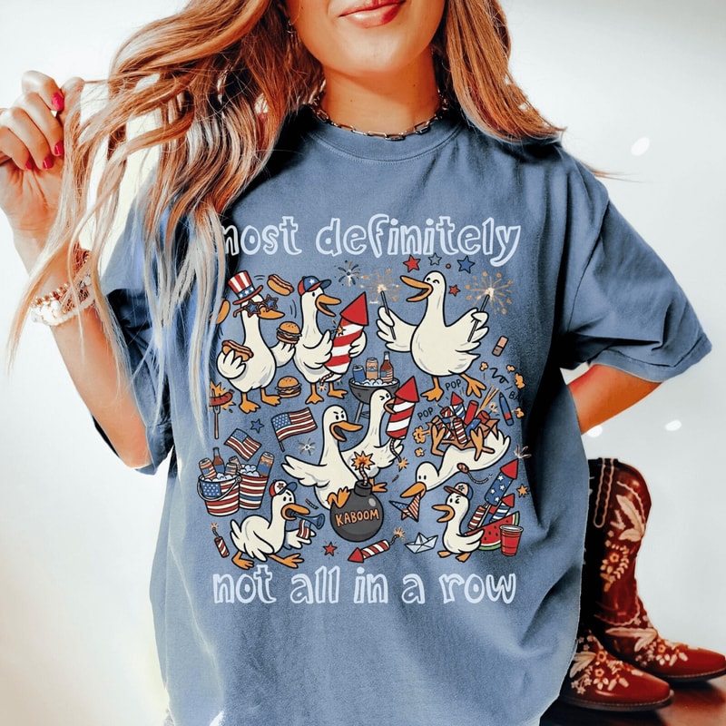 Funny 4th Of July Shirt Comfort Colors Silly Goose Patriotic Tee USA 1
