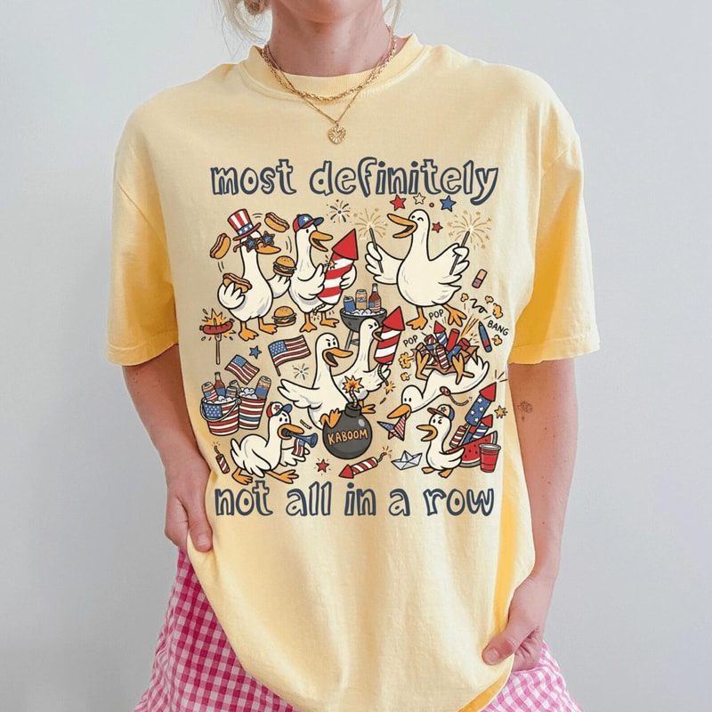 Funny 4th Of July Shirt Comfort Colors Silly Goose Patriotic Tee USA 2