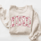 XOXO Valentines Sweatshirt Retro Bow Coquette Toile Crewneck 1